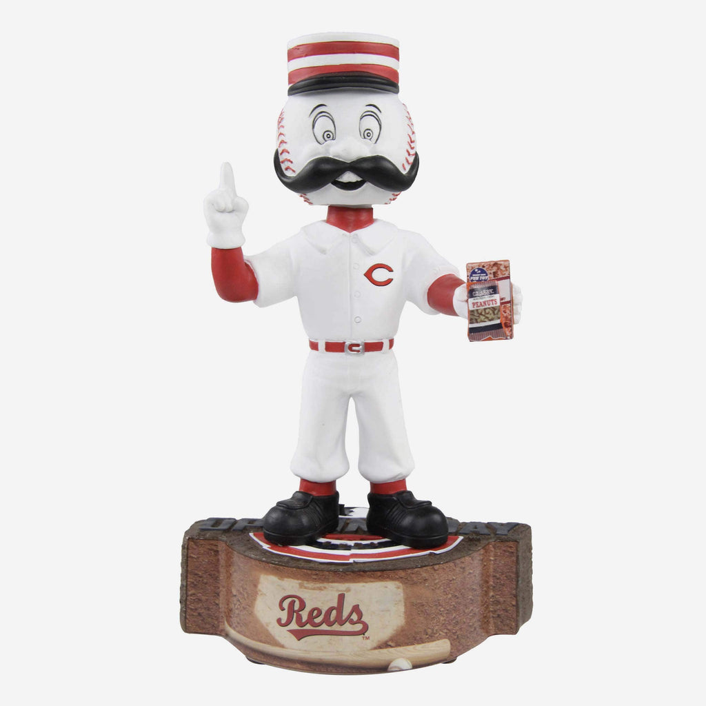Mr Red Cincinnati Reds Opening Day Mascot Bobblehead FOCO - FOCO.com
