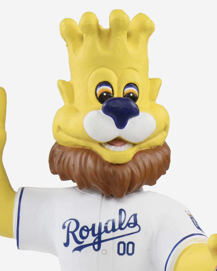 Sluggerrr Kansas City Royals Opening Day Mascot Bobblehead FOCO - FOCO.com