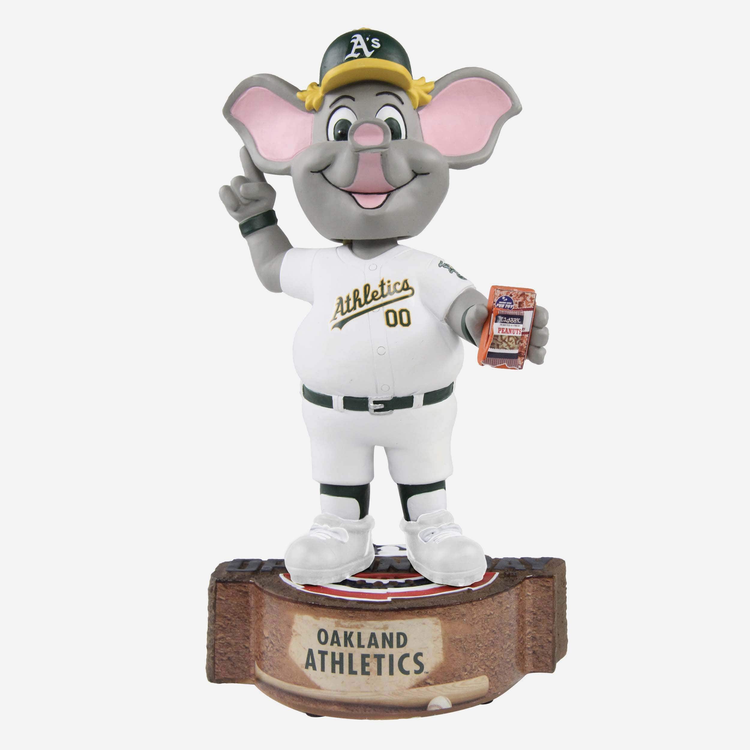 Stomper Oakland Athletics Opening Day Mascot Bobblehead Officially Licensed by MLB