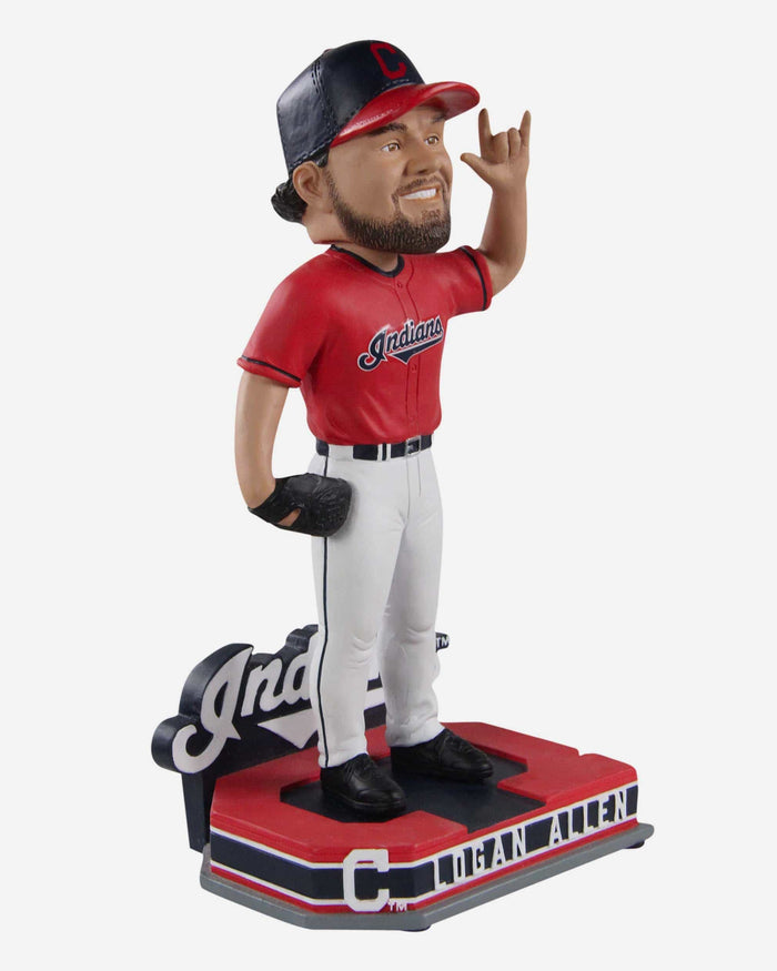 Logan Allen Cleveland Guardians Ambassador Red Jersey Bobblehead FOCO - FOCO.com