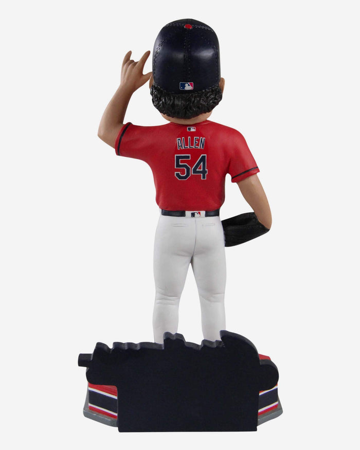 Logan Allen Cleveland Guardians Ambassador Red Jersey Bobblehead FOCO - FOCO.com