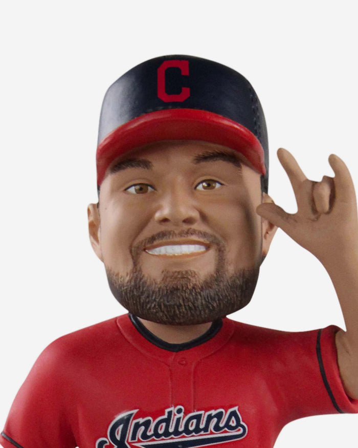 Logan Allen Cleveland Guardians Ambassador Red Jersey Bobblehead FOCO - FOCO.com