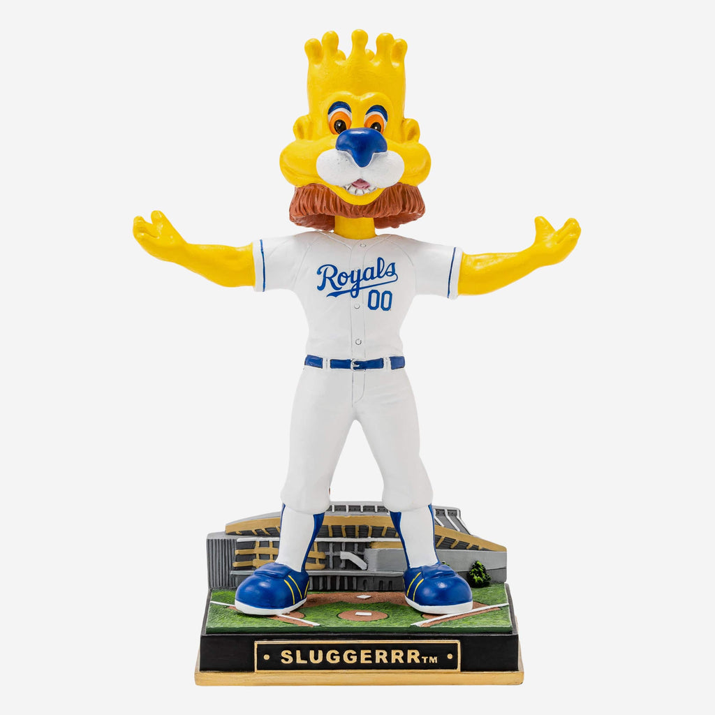 Sluggerrr Kansas City Royals Gate Series Mascot Bobblehead FOCO - FOCO.com