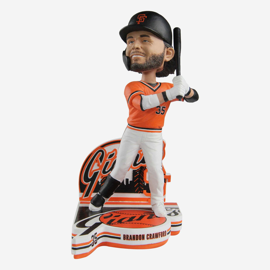 Brandon Crawford San Francisco Giants Retro Jersey Bobblehead FOCO - FOCO.com