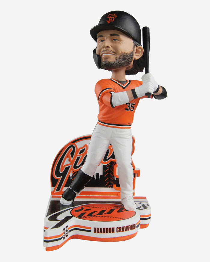 Brandon Crawford San Francisco Giants Retro Jersey Bobblehead FOCO - FOCO.com
