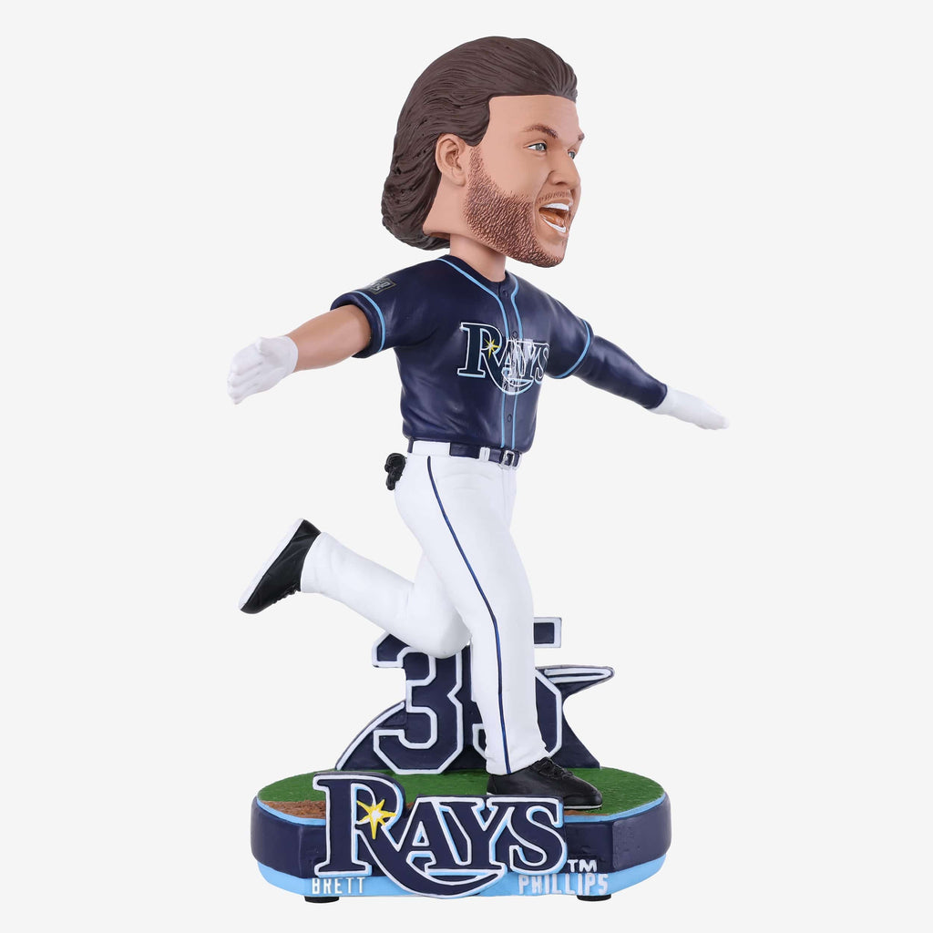 Brett Phillips Tampa Bay Rays Ambassador Walk-Off Celebration Bobblehead FOCO - FOCO.com