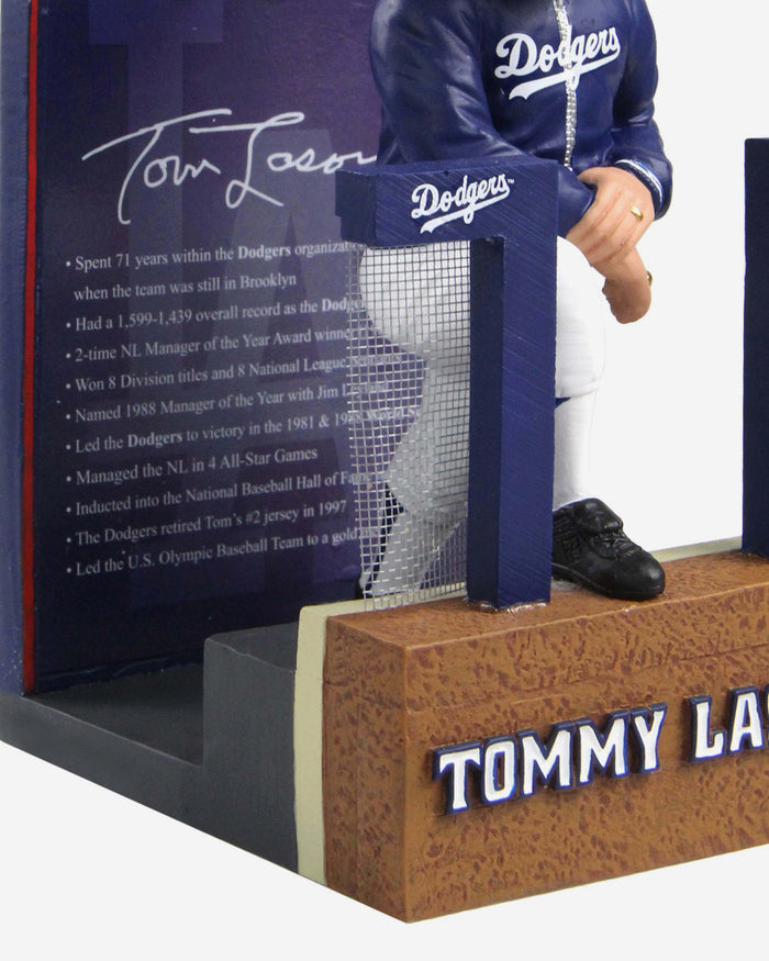 Tommy Lasorda Los Angeles Dodgers Career Stats Bobblehead FOCO - FOCO.com