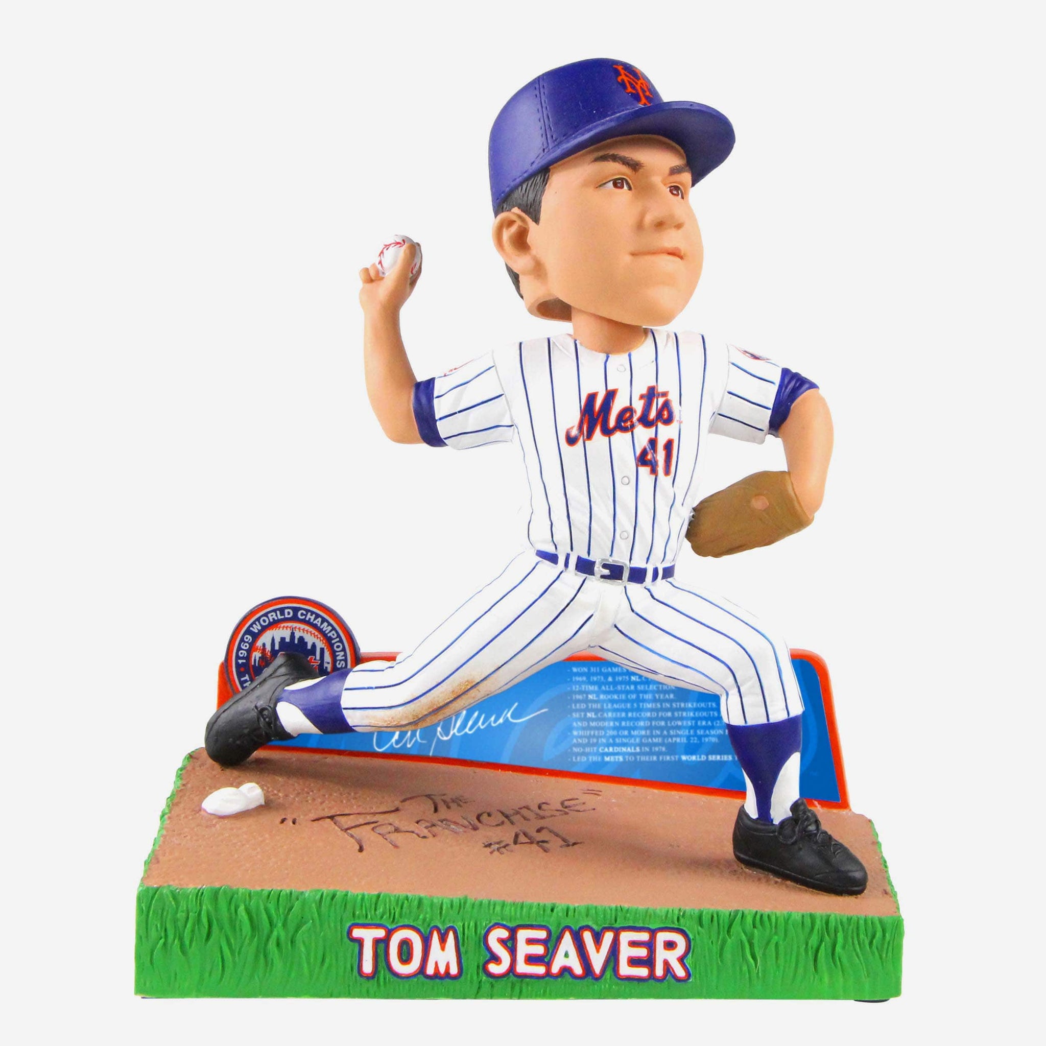 Tom Seaver New York Mets Career Stats Bobblehead FOCO
