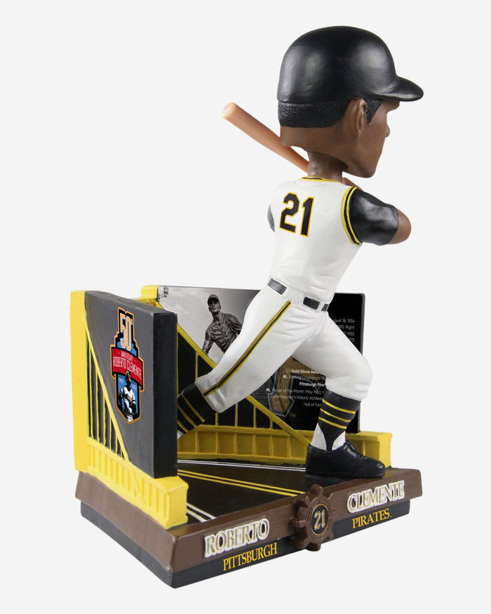 Roberto Clemente Pittsburgh Pirates Career Stats Bobblehead FOCO - FOCO.com