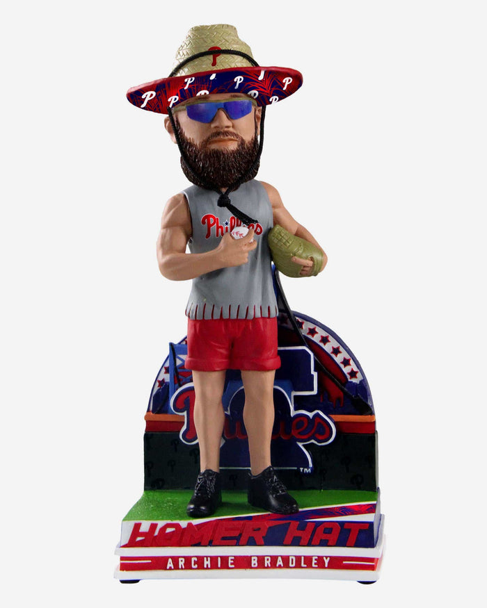 Archie Bradley Philadelphia Phillies Straw Hat Bobblehead FOCO - FOCO.com