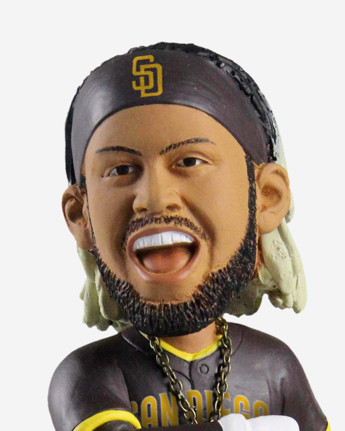 Fernando Tatis Jr San Diego Padres Road Uniform Swag Chain Bobblehead FOCO - FOCO.com