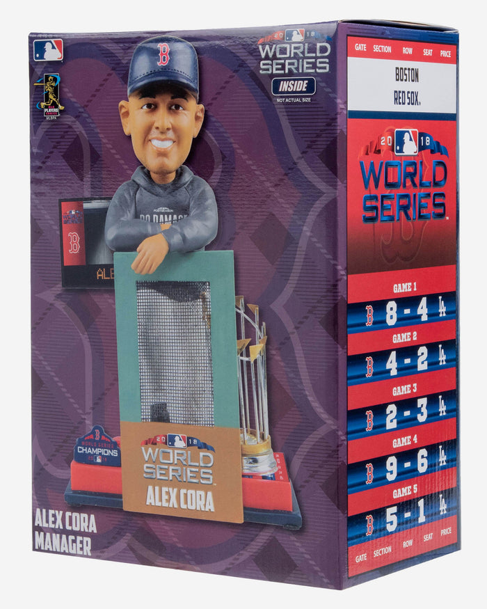 Alex Cora Boston Red Sox World Series Special Moment Bobblehead FOCO - FOCO.com