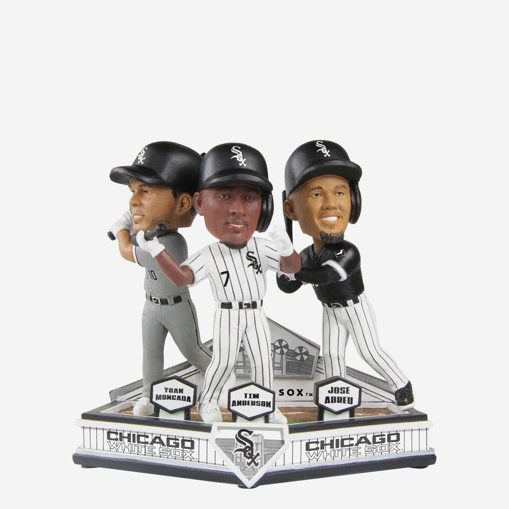 Jose Abreu & Yoan Moncada & Tim Anderson Chicago White Sox Triple Bobblehead FOCO - FOCO.com