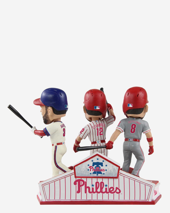 Bryce Harper & Nick Castellanos & Kyle Schwarber Philadelphia Phillies Triple Bobblehead FOCO - FOCO.com