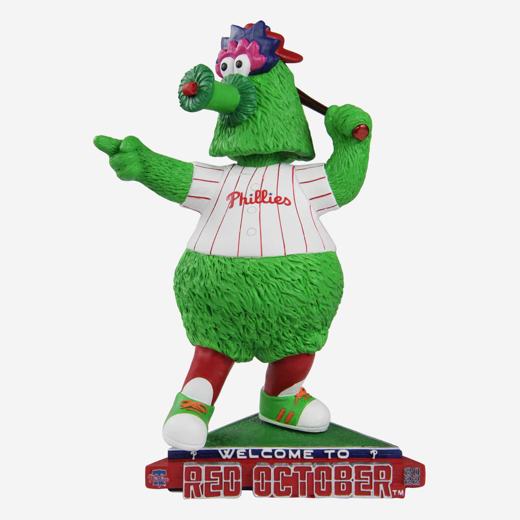Phillie Phanatic Philadelphia Phillies Welcome To Red October Mascot Bobblehead FOCO - FOCO.com
