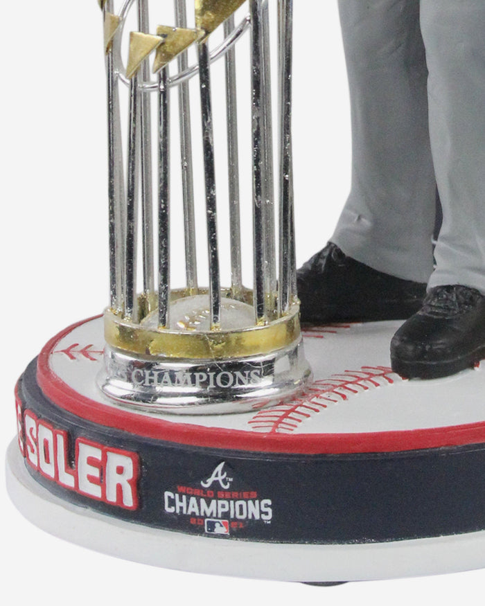 Jorge Soler Atlanta Braves 2021 World Series Champions MVP Flag Moment Bobblehead FOCO - FOCO.com