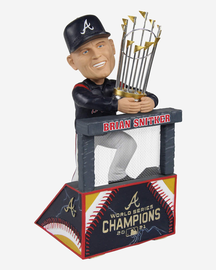 Brian Snitker Atlanta Braves 2021 World Series Moment Bobblehead FOCO - FOCO.com