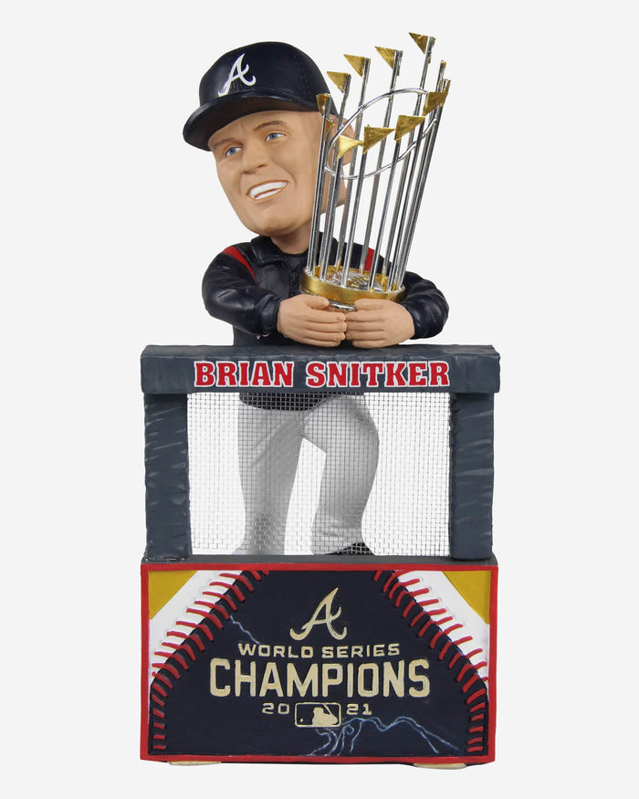 Brian Snitker Atlanta Braves 2021 World Series Moment Bobblehead FOCO - FOCO.com
