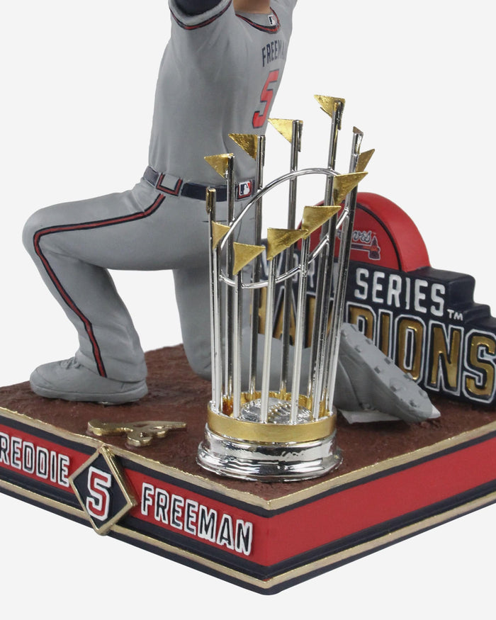 Freddie Freeman Atlanta Braves 2021 World Series Champions Moment Bobblehead FOCO - FOCO.com