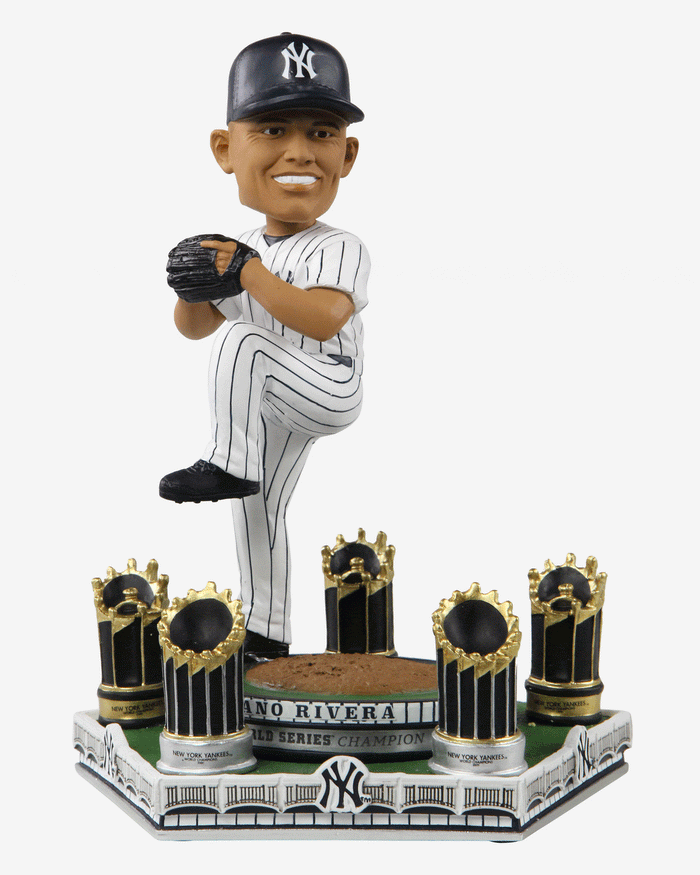 Mariano Rivera New York Yankees 5X World Series Champion Spinning Bobblehead