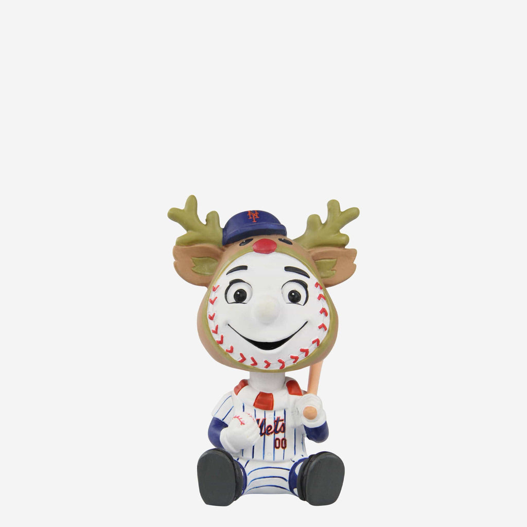 Mr Met New York Mets Christmas Mascot Bobble Bro Mini Bobblehead FOCO - FOCO.com
