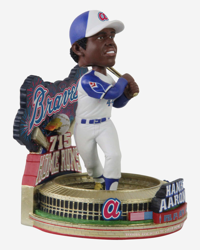 Hank Aaron Atlanta Braves 715th Home Run Moment Variant Bobblehead FOCO - FOCO.com
