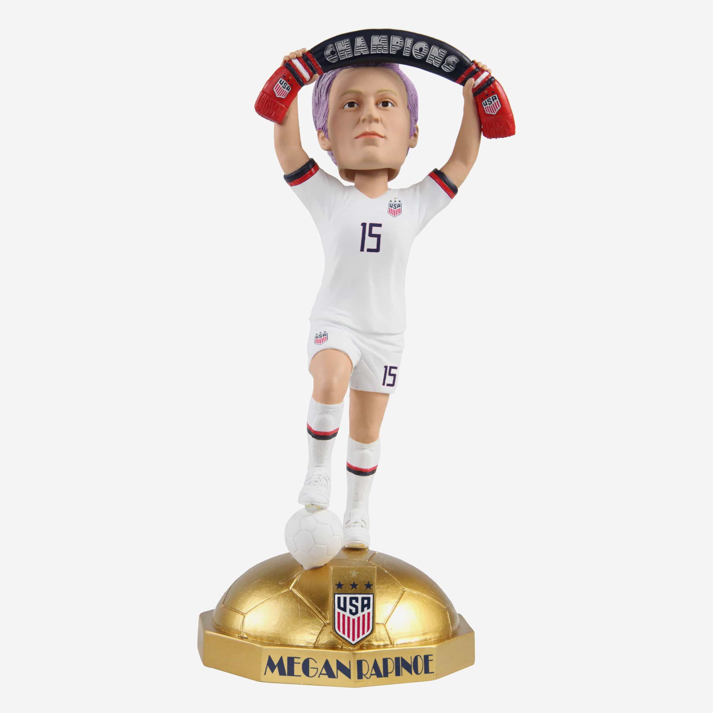 Megan Rapinoe U.S. Women\'s National Team Soccer Bobblehead By FOCO #40/123 MEGAN RAPINOE Soccer Bobblehead USWNT Big Ticket Series  main image 3