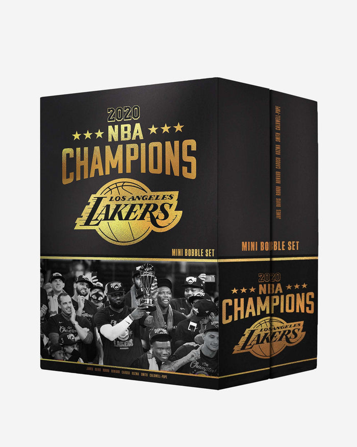 Los Angeles Lakers 2020 NBA Champions Commemorative Mini Bobblehead Set FOCO - FOCO.com