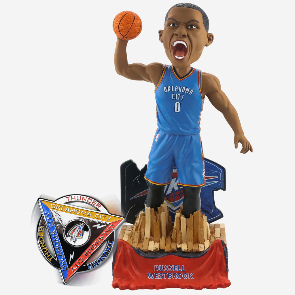 Russell Westbrook Oklahoma City Thunder Bobblehead & Diztracto Spinnerz FOCO - FOCO.com