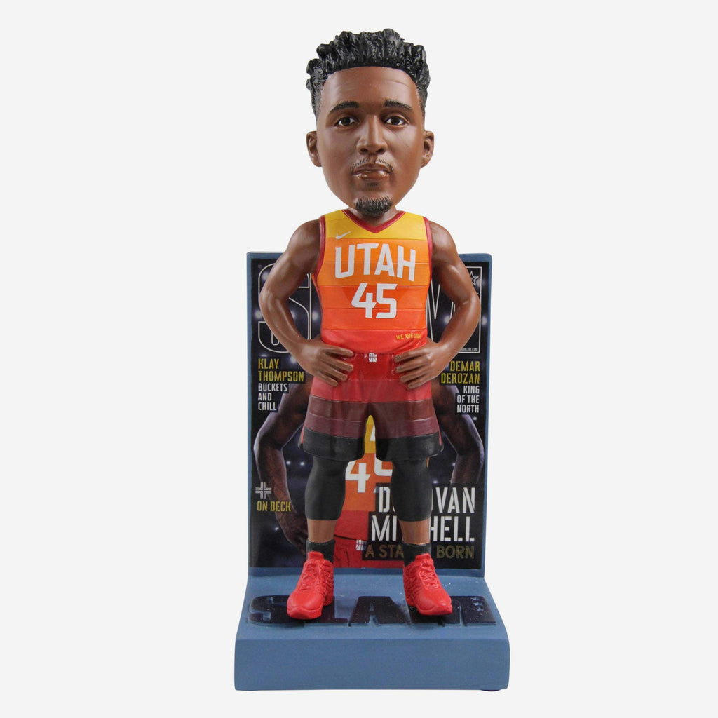 Donovan Mitchell Utah Jazz Slam Magazine Cover Bobblehead FOCO - FOCO.com