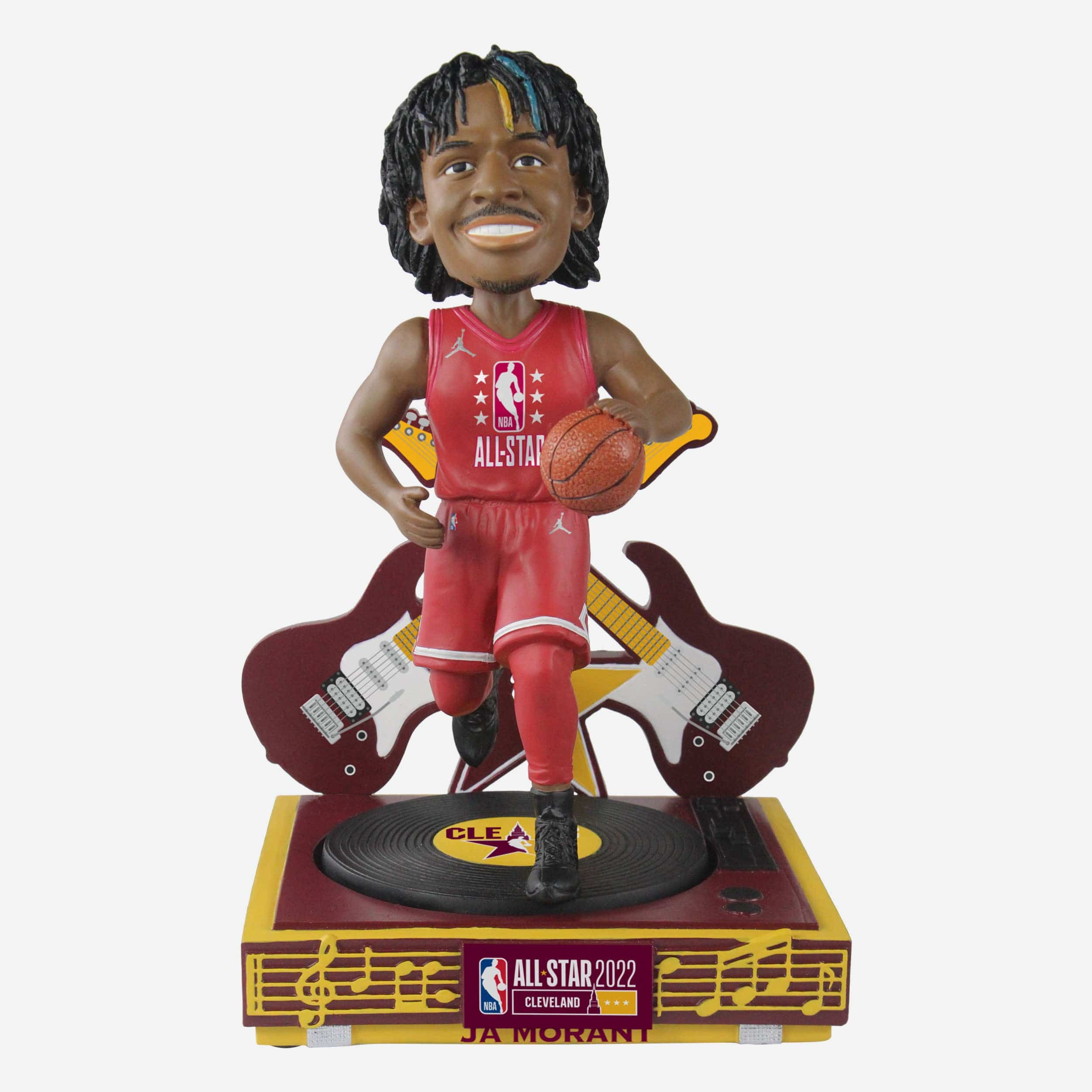 NBAフィギュア6種 デュラント ローズ モラント ラビーン ミッチェル ビール Ja Morant Memphis Grizzlies 2022 NBA All-Star Bobblehead FOCO