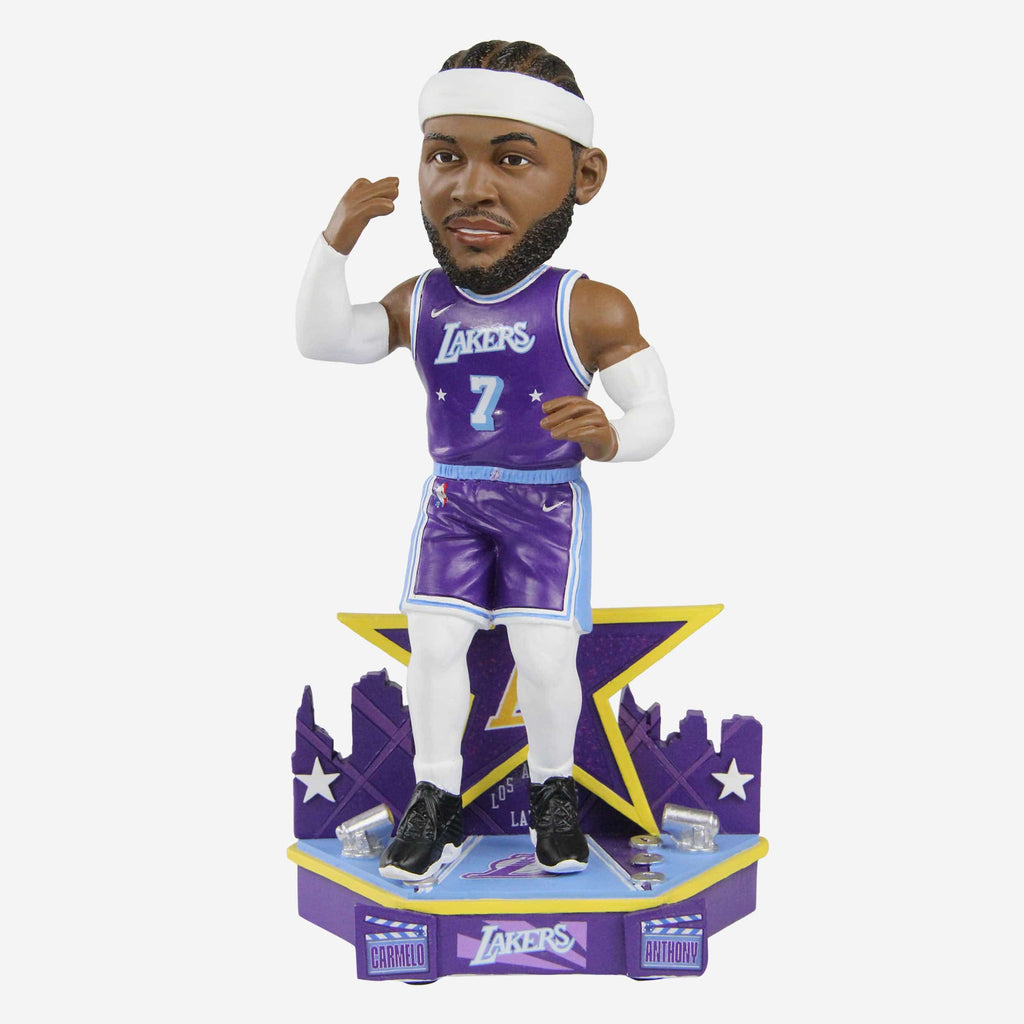 Carmelo Anthony Los Angeles Lakers 2022 City Jersey Bobblehead FOCO - FOCO.com