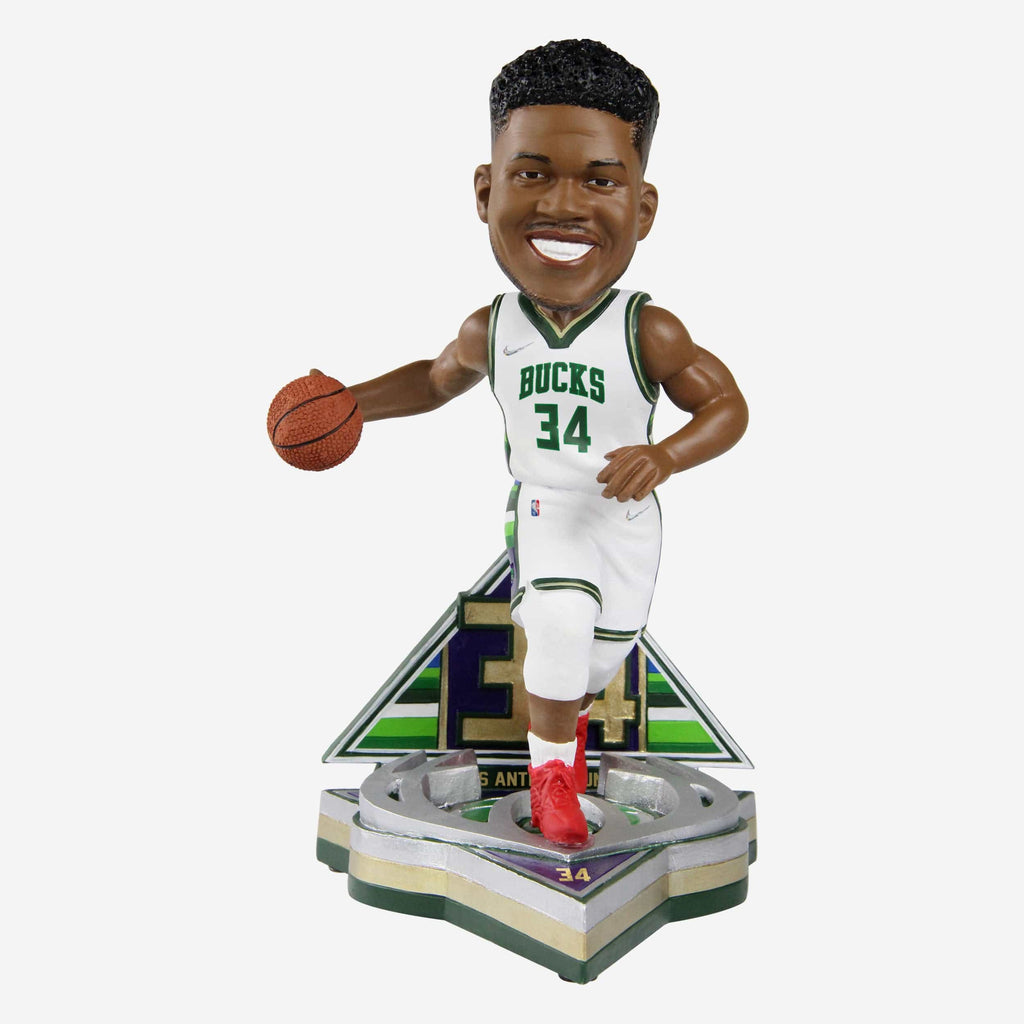 Giannis Antetokounmpo Milwaukee Bucks 2022 City Jersey Bobblehead FOCO - FOCO.com