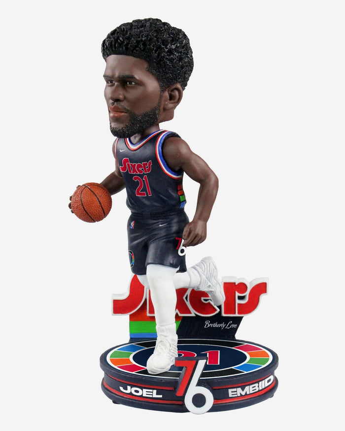 Joel Embiid Philadelphia 76ers 2022 City Jersey Bobblehead FOCO - FOCO.com