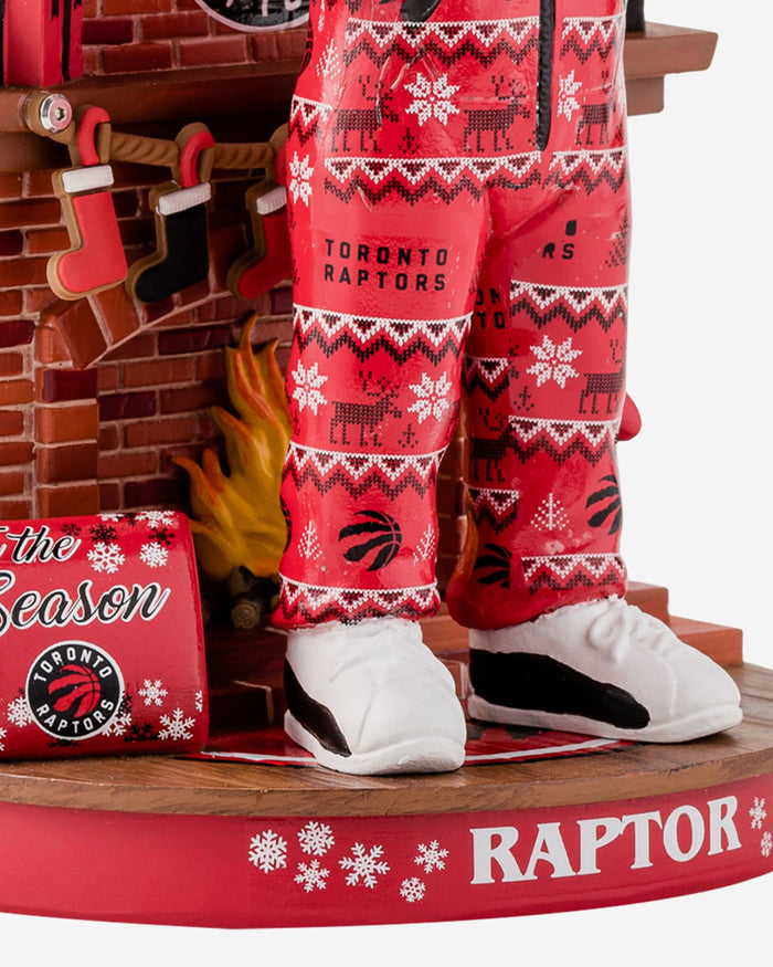 The Raptor Toronto Raptors Holiday Mascot Bobblehead FOCO - FOCO.com