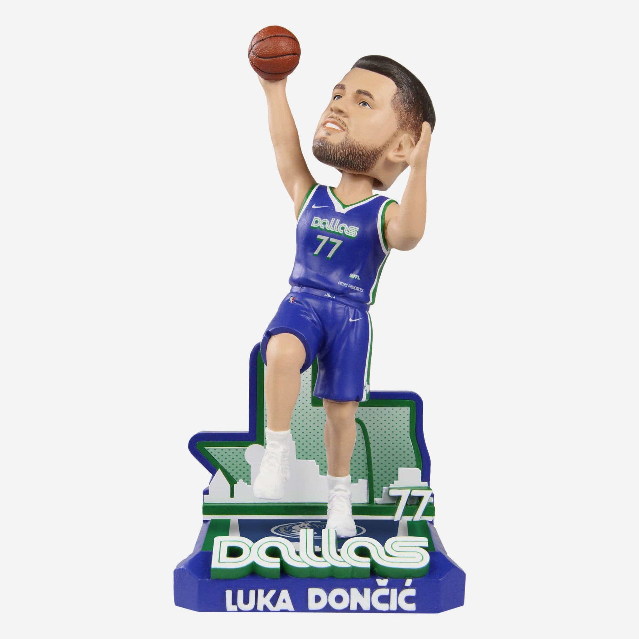 Luka Doncic Dallas Mavericks 2023 City Jersey Bobblehead Officially Licensed by NBA