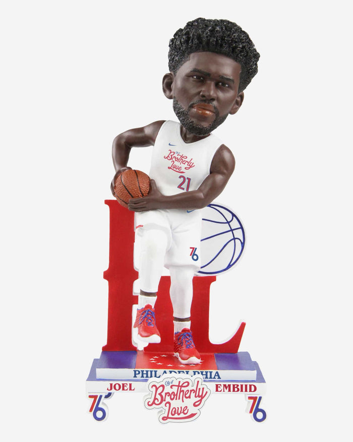 Joel Embiid Philadelphia 76ers 2023 City Jersey Bobblehead FOCO - FOCO.com