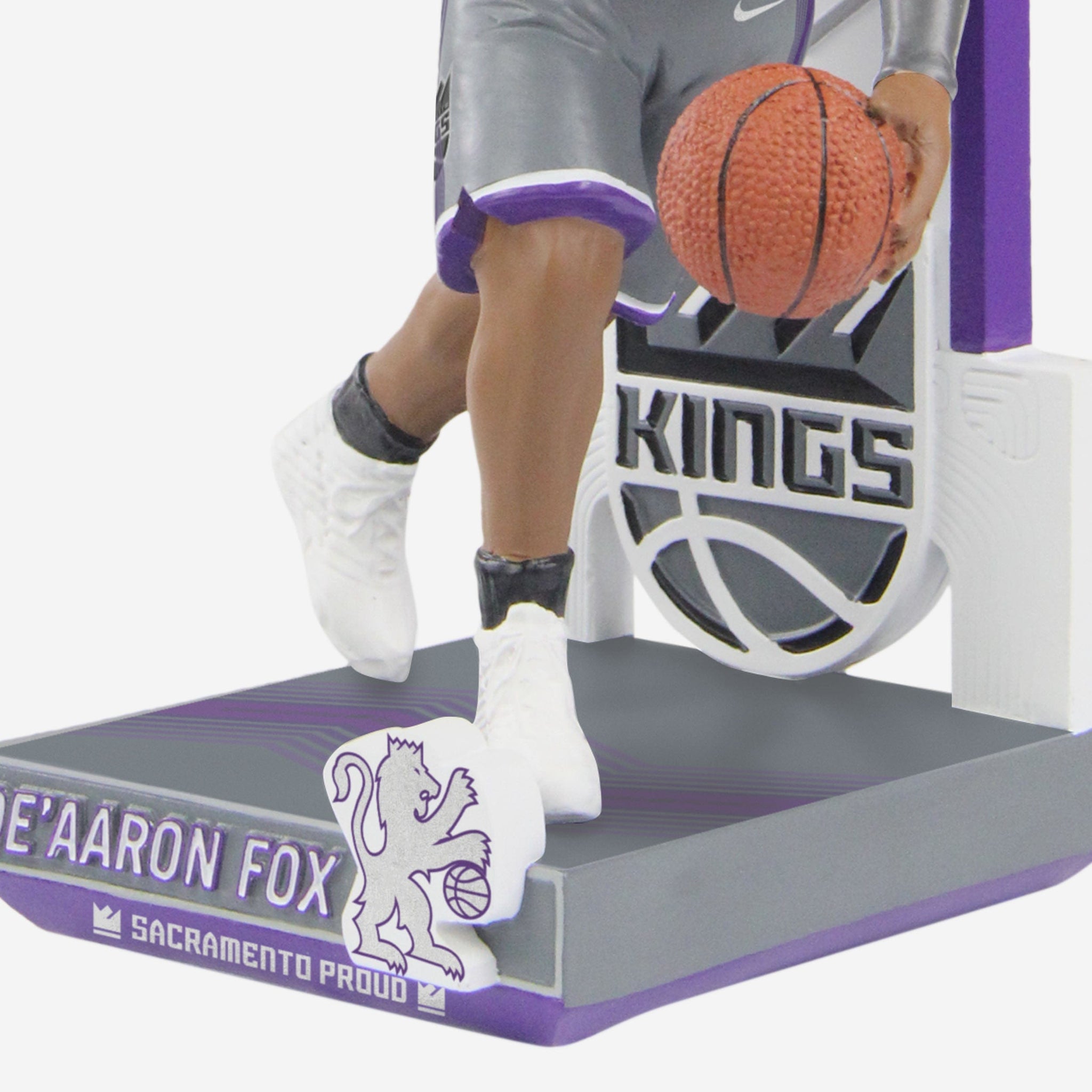De'Aaron Fox Sacramento Kings 2023 City Jersey Bobblehead Officially Licensed by NBA