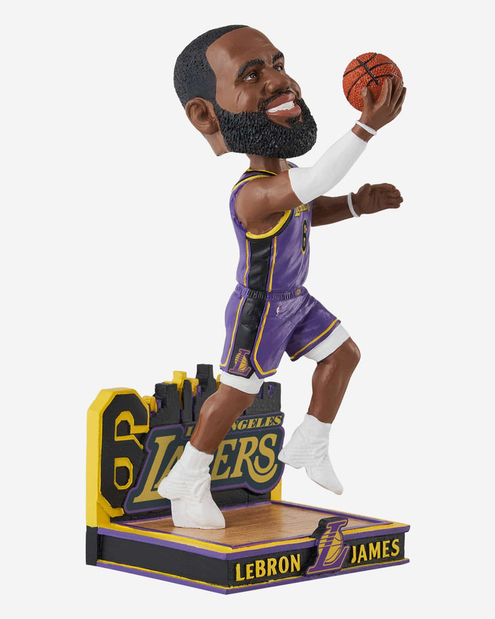 LeBron James Los Angeles Lakers 2023 Statement Edition Jersey Bobblehead FOCO - FOCO.com