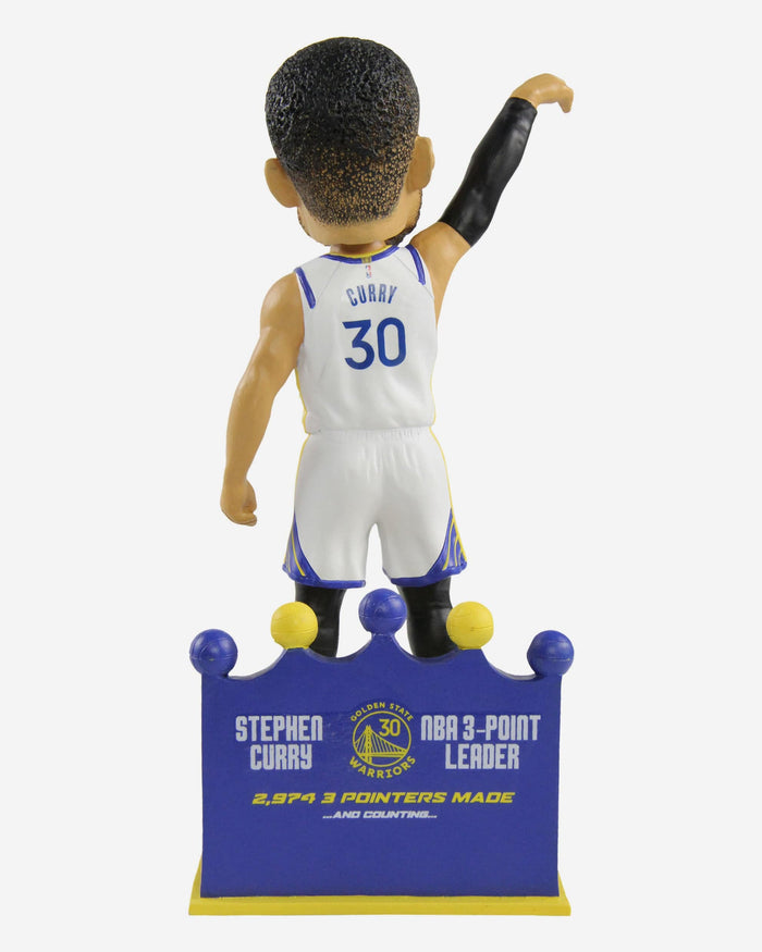 Steph Curry Golden State Warriors 3-Point All Time Record Bobblehead FOCO - FOCO.com