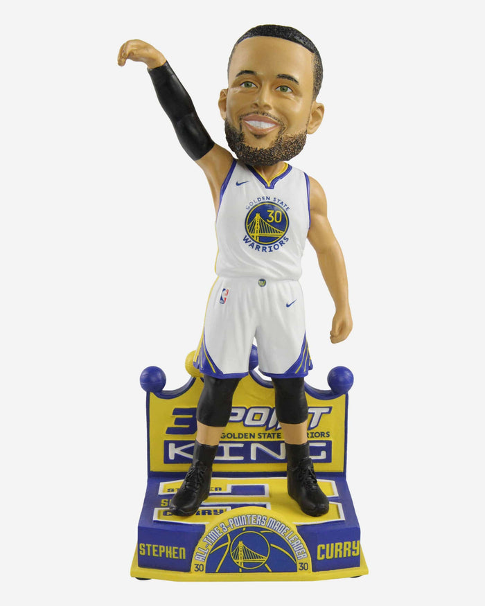 Steph Curry Golden State Warriors 3-Point All Time Record Bobblehead FOCO - FOCO.com