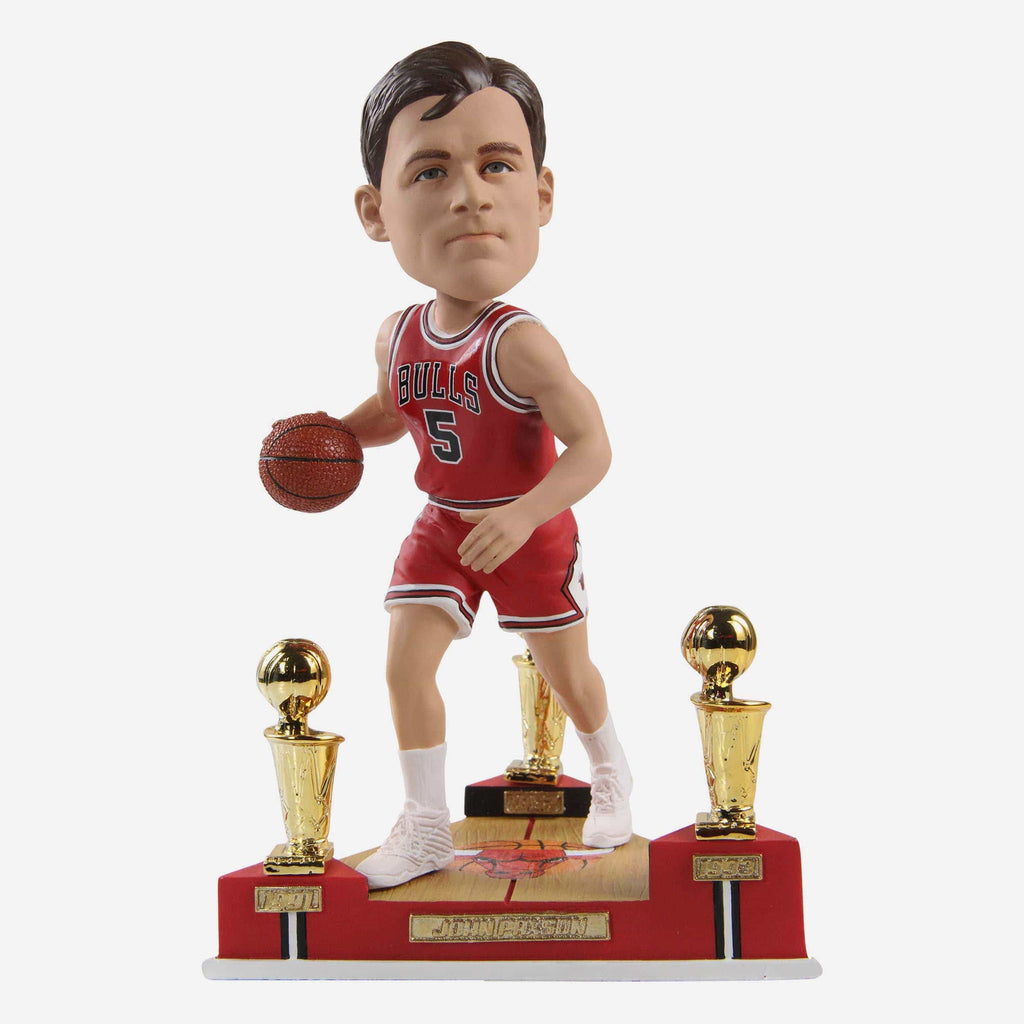 John Paxson Chicago Bulls 3x NBA Champion Bobblehead FOCO - FOCO.com