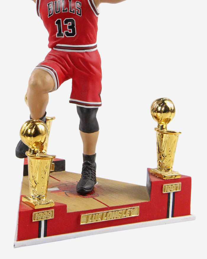 Luc Longley Chicago Bulls 3x NBA Champion Bobblehead FOCO - FOCO.com