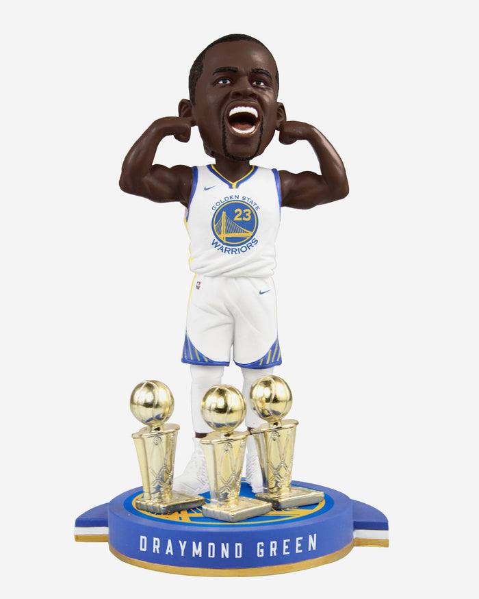 Draymond Green Golden State Warriors 3-Time Champ Bobblehead FOCO - FOCO.com