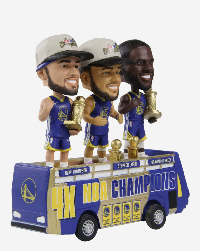 Golden State Warriors 4X NBA Champions Parade Bus Mini Bobblehead Scene FOCO - FOCO.com