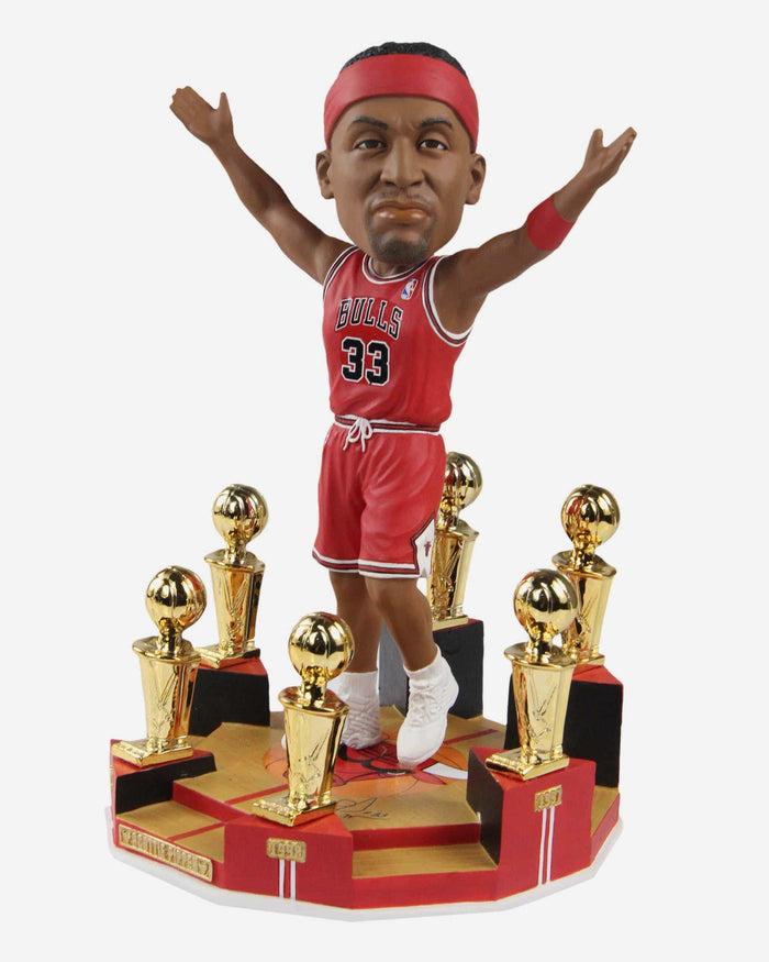 Scottie Pippen Chicago Bulls 6X NBA Champion Bobblehead FOCO - FOCO.com