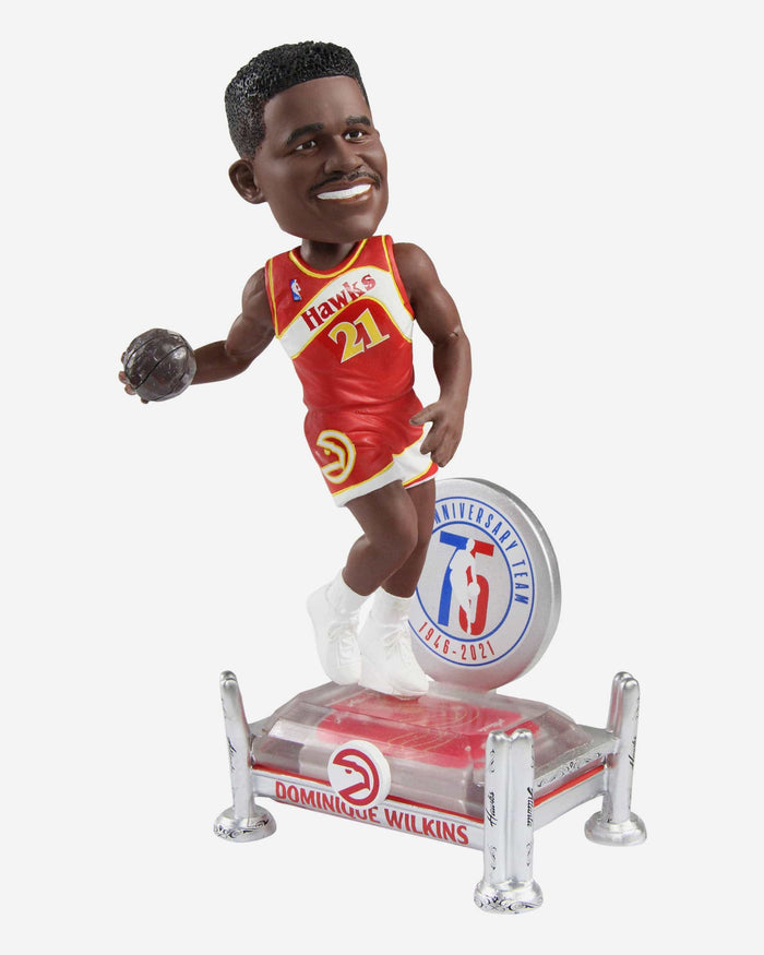 Dominique Wilkins Atlanta Hawks 75th Anniversary Bobblehead FOCO - FOCO.com
