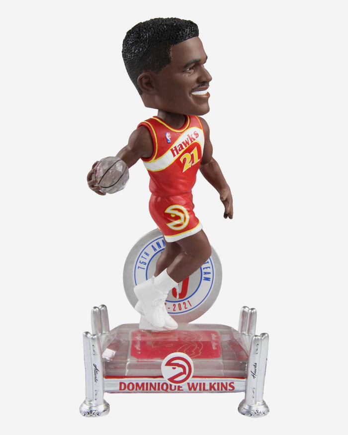 Dominique Wilkins Atlanta Hawks 75th Anniversary Bobblehead FOCO - FOCO.com