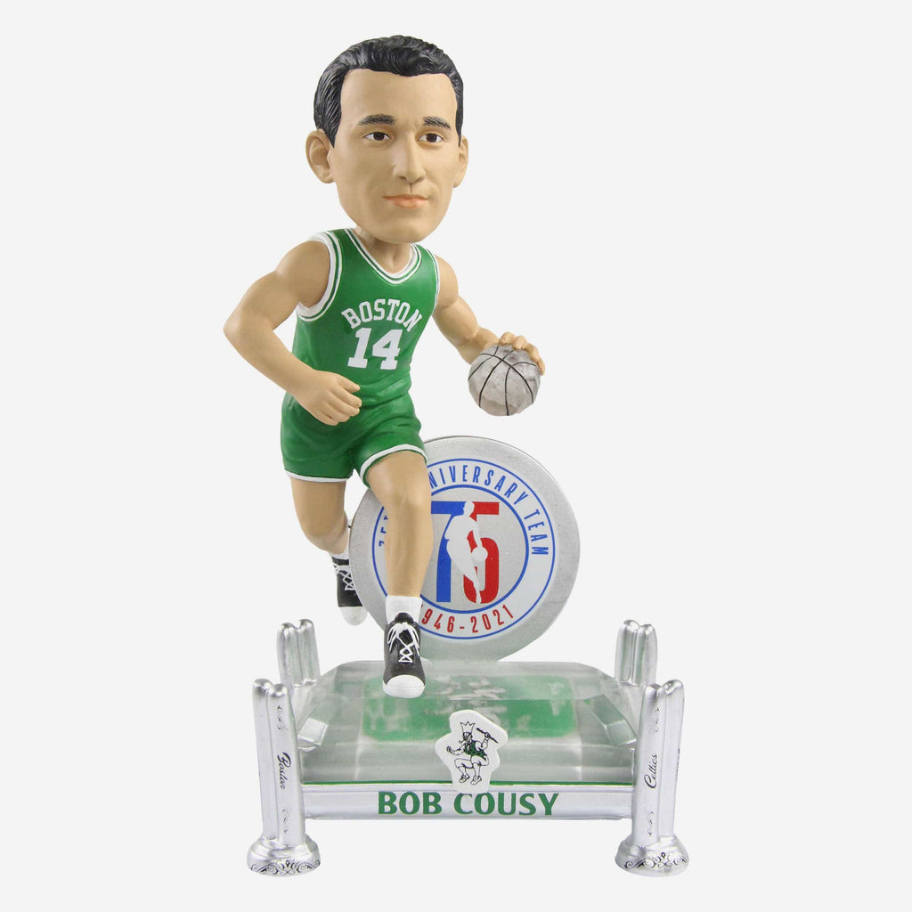 Bob Cousy Boston Celtics 75th Anniversary Bobblehead FOCO - FOCO.com