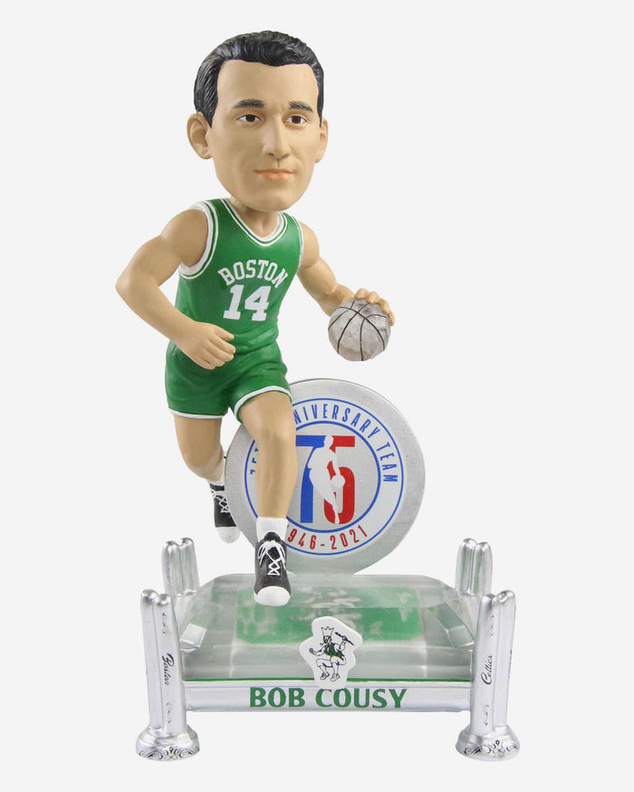 Bob Cousy Boston Celtics 75th Anniversary Bobblehead FOCO - FOCO.com